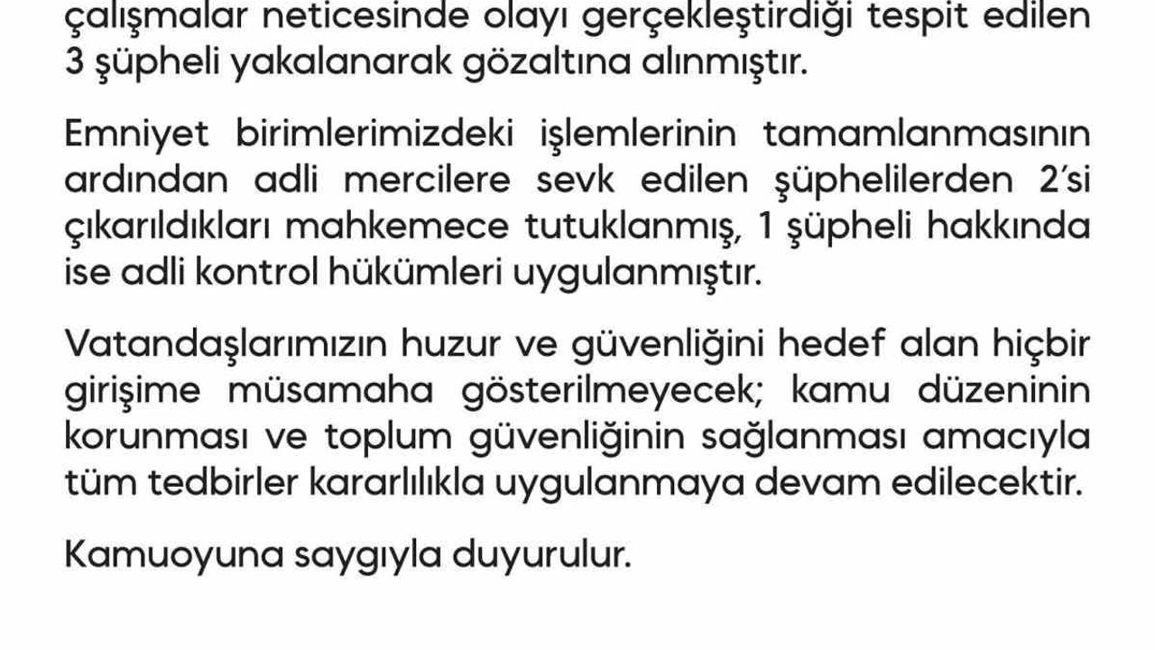 Diyarbakır Emniyet Müdürlüğüne EYP'li Saldırı Girişimi: 3 Gözaltı