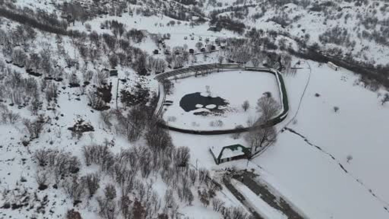 Yüzen Adalar Kış Beyazına Büründü