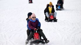 Erciyes Kayak Merkezi'nde Yarıyıl Tatili Yoğunluğu