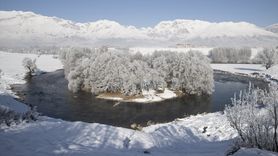 Kırağıyla Kaplanan Munzur ve Pülümür Vadileri Drone ile Görüntülendi