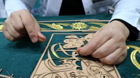 Selimiye Camisi'nin Yenilenen Minber Örtüsü Restorasyonun Ardından Yerine Takılacak