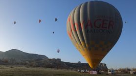 Kapadokya'da Bu Sefer Balonla Uçtular