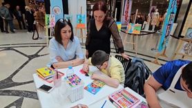 Çorum'da 'Sevgi Dolu Fırça İzleri' Resim Sergisi