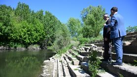 Edirne'deki Tunca Kenarındaki Tarihi Camide Restorasyon Çalışmaları Devam Ediyor