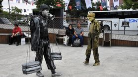 Samsun'da Canlı Heykel Performans Sanatı Festivali