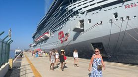 Bodrum'a Gelen 'Resilient Lady' Kruvaziyeri 2.600 Yolcu Taşıdı