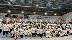 TVF Başkanı Mehmet Akif Üstündağ Malatya'daki Voleybol Antrenmanını İzledi