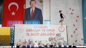 Samsun'da Trampolin Cimnastik Kulüpler Arası Türkiye Şampiyonası Başladı