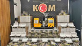 Afyonkarahisar'da Sigara Doldurma Makinesi ve Binlerce Makaron Ele Geçirildi