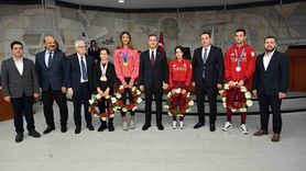 Başkan Akın, Milli Sporcuları Ağırladı