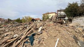 Çorum'da Metruk Binanın Çöküşü