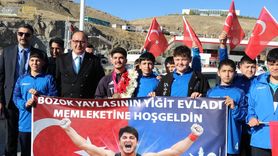 Dünya Rekortmeni Halterci Muhammed Furkan, Yozgat'ta Karşılandı