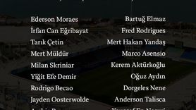 Fenerbahçe'nin Çaykur Rizespor Maçı Kadrosu Açıklandı