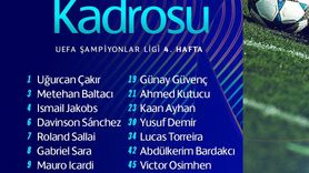 Galatasaray'ın Ajax Maçı İçin Kamp Kadrosu Açıklandı