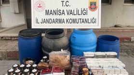 Manisa'da Kaçak İçecek ve Tütün Operasyonu