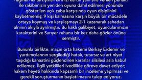 Sarıyer, Vanspor Maçının Hakem Heyeti İçin Soruşturma İstedi