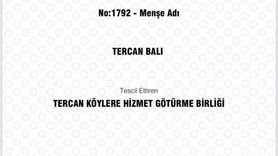 Tercan Balı Coğrafi İşaret Aldı
