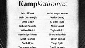 Beşiktaş'ın Trabzonspor Maçı Kamp Kadrosu Açıklandı