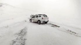 Erzurum'da Kar ve Tipi Ulaşımı Olumsuz Etkiledi
