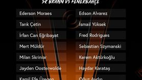 Fenerbahçe'nin Brann Maçı Kadrosu Belli Oldu