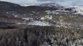 Karagöl Tabiat Parkı Kış Beyazına Büründü