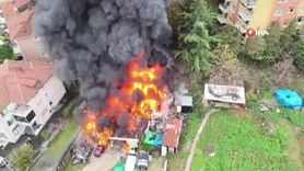 Sarıyer'de Metruk Binada Yangın İhbarı