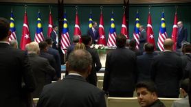 Cumhurbaşkanı Erdoğan ve Malezya Başbakanı Ortak Basın Toplantısı Düzenledi