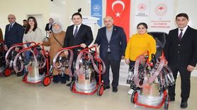 Erzurum'da Yetiştiricilere 128 Süt Sağım Makinesi Desteği