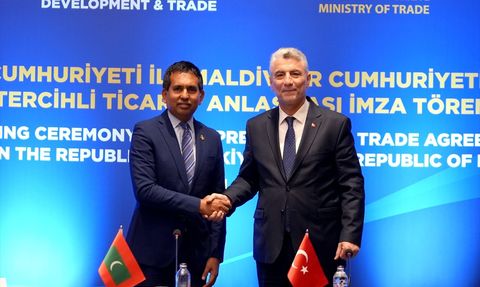 Türkiye-Maldivler Arasında Tercihli Ticaret Anlaşması İmzalandı