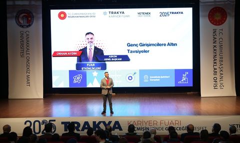ASKON Genel Başkanı Orhan Aydın, Trakya Kariyer Fuarı'nda Öğrencilerle Buluştu
