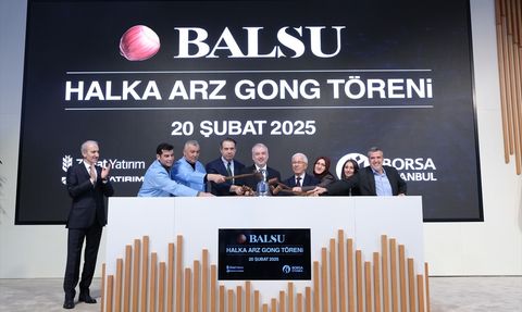 Balsu Gıda Halka Arz ile Borsa İstanbul'da İşlem Görmeye Başladı