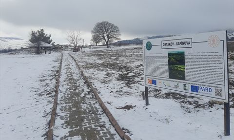 Şapinuva Antik Kenti Karla Kaplandı