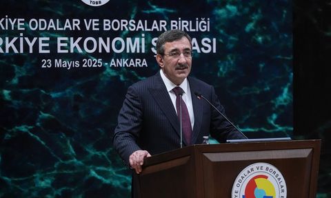 Cumhurbaşkanı Yardımcısı Cevdet Yılmaz TOBB Türkiye Ekonomi Şurası'nda Konuştu