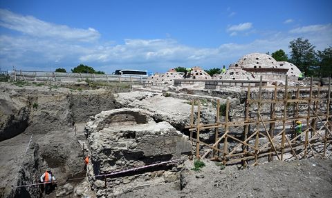 Edirne'deki Gazi Mihal Hamamı Restorasyon Çalışmaları Devam Ediyor