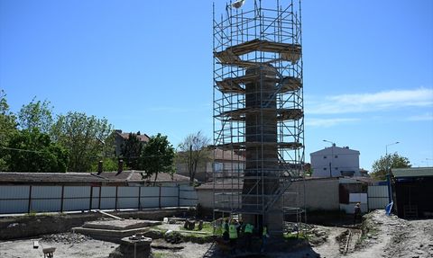 Edirne'deki Şeyh Şüceaddin Camisi'nin Restorasyon Çalışmaları Devam Ediyor