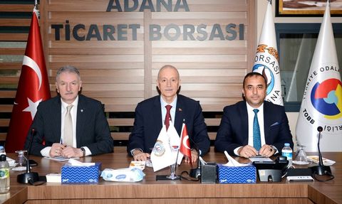 TMO Genel Müdürü Ahmet Güldal, Adana Ticaret Borsası'nı Ziyaret Etti
