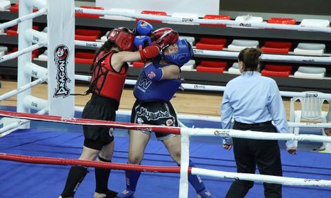 Kırklareli'nde Gençler Türkiye Muaythai Şampiyonası Devam Ediyor