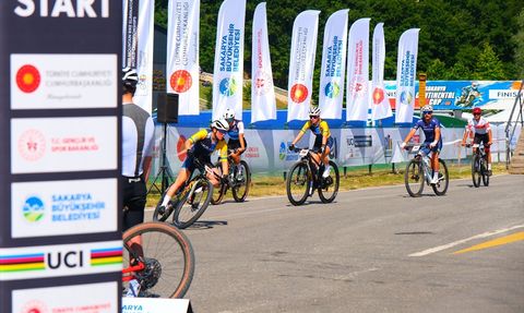 Sakarya'da UCI Dağ Bisikleti Eliminatör Dünya Şampiyonası Başladı