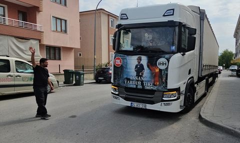 Erzincan'dan Filistin ve Suriye'ye İnsani Yardım Gönderildi