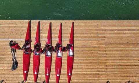 Kayseri'nin İlk Lisanslı Kano Takımı Yamula Barajı'nda Antrenman Yapıyor