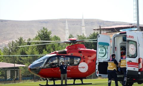 Malatya'da Kalp Krizi Geçiren Hastaya Ambulans Helikopterle Müdahale