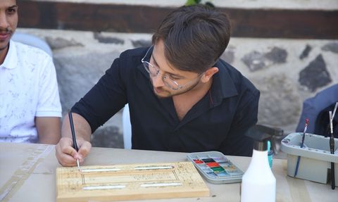 Erzurum'da Filistinli Öğrenciler için Kültür Yolu Festivali Sanat Atölyeleri