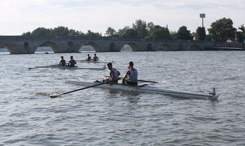 Gençler Türkiye Kürek Şampiyonası Meriç Nehri'nde Devam Ediyor