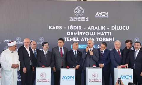 Kars-Iğdır Demir Yolu Hattı Temeli Atıldı