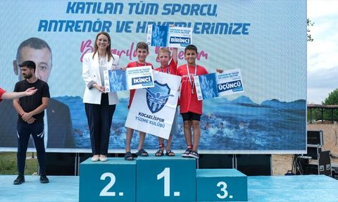 Kocaeli'de 3. Ulusal Açık Su Yüzme Yarışları Gerçekleşti