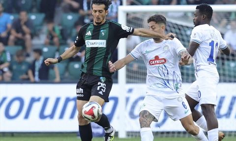Kocaelispor ve Çaykur Rizespor 1-1 Beraber Kaldı