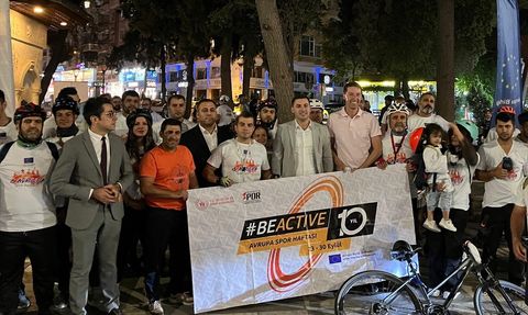 Şanlıurfa'da AB Temsilcisi Vilcinskas Bisiklet Turuna Katıldı