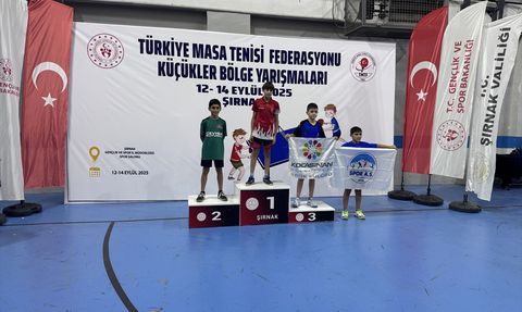 Şırnak'ta Küçükler Masa Tenisi Bölge Şampiyonası Sonuçlandı