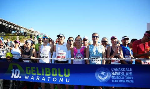 Çanakkale'de 10. Uluslararası Gelibolu Maratonu Heyecanı