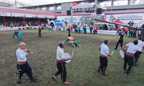 Kahramanmaraş'ta Karakucak Güreşleri Dünya Şampiyonası Tamamlandı